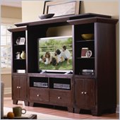 Riverside Furniture Lifestyles 48 Inch TV Stand Entertainment Wall System in Espresso