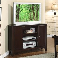 Riverside Furniture Metro II 44 Inch Corner Stand in Ebony Brown