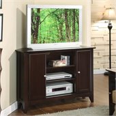 Riverside Furniture Metro II 44 Inch Corner Stand in Ebony Brown