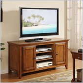 Riverside Furniture Oak Ridge 52 Inch TV Stand in Warm Oak