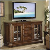 Riverside Furniture Seville Square 60 Inch High Waist TV Stand in Warm Oak