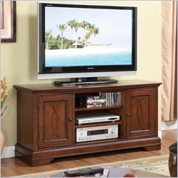 Riverside Furniture Yorktown TV Stand in Vintage Cherry Finish