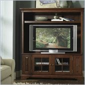 Riverside Furniture Visions 64 Inch TV Stand with Deck in Bordeaux Cherry