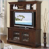 Riverside Furniture Yorktown 60 Inch TV Stand and Deck in Vintage Cherry
