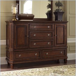 Riverside Furniture Middleton Dresser in Distressed Spiced Cherry