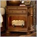 Riverside Furniture Seville Square 1 Drawer Nightstand in Distressed Warm Oak