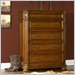 Riverside Furniture Seville Square 5 Drawer Chest in Distressed Warm Oak