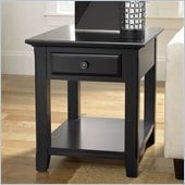 Riverside Furniture Cobble Hill End Table in Bridgewood Black