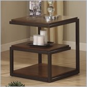 Riverside Furniture Escapade End Table in Sweet Rosy Brown