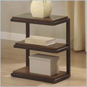 Riverside Furniture Escapade Chairside Table in Sweet Rosy Brown