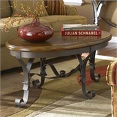 Riverside Stone Forge Oval Coffee Table