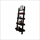 Riverside Furniture Lifestyles Leaning Bookcase in Ebony Brown
