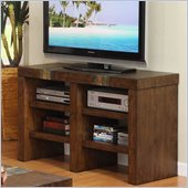 Riverside Furniture Belize Sofa/Console Table in Old World Distressed Pine