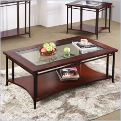 Riverside Furniture Mystique Rectangular Cocktail Table in Soft Cocoa