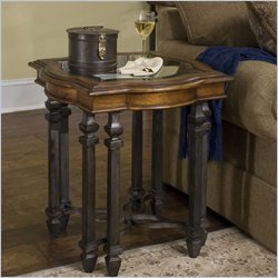 Riverside Octavia End Table in August Morning/Stardust finish