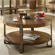 ADD TO YOUR SET: Riverside Furniture Sierra Round Cocktail Table in Landmark Worn Oak