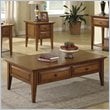 ADD TO YOUR SET: Riverside Furniture Oak Ridge 2 Drawer Cocktail Table in Warm Oak