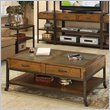 ADD TO YOUR SET: Riverside West End  Drawer Cocktail Table in Heirloom Russet 