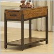 ADD TO YOUR SET: Riverside Furniture West End Chairside Table in Heirloom Russet