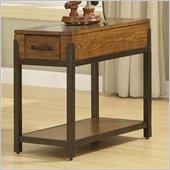 Riverside Furniture West End Chairside Table in Heirloom Russet