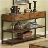 Riverside Furniture West End Sofa/Console Table in Heirloom Russet