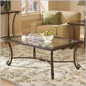 Riverside Delacourt Rectangular Cocktail Table in Highlands Cherry