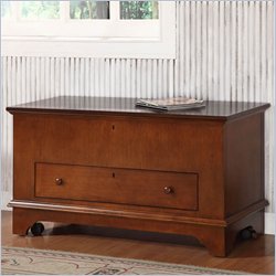 Riverside Reunion Storage Cocktail Table in Colonial Brown Cherry