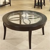 Riverside Furniture Annandale Round Cocktail Table in Dark Mahogany
