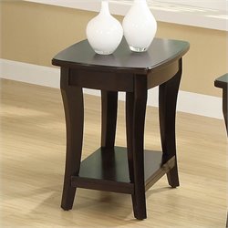 Riverside Furniture Annandale Chairside Table in Dark Mahogany