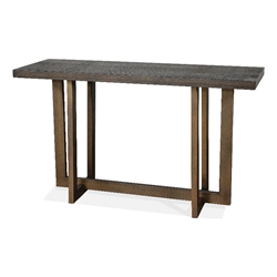 Riverside Furniture Gatehouse Console Table in Palmetto Medium Brown