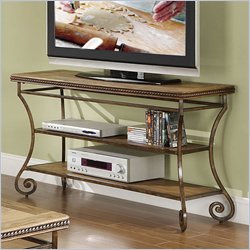 Riverside Furniture Penn Manor Sofa Table in Weathered Oak