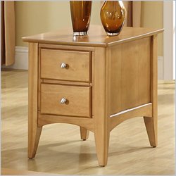 Riverside Furniture Profile End Table in Casual Maple