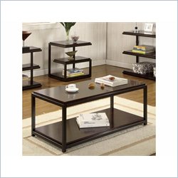 Riverside Furniture Escapade Rectangular Cocktail Table in Dark Walnut