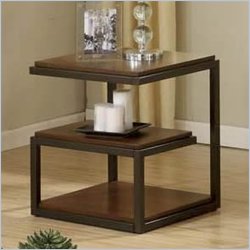 Riverside Furniture Escapade End Table in Dark Walnut