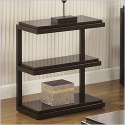 Riverside Furniture Escapade Chairside Table in Dark Walnut Best Price