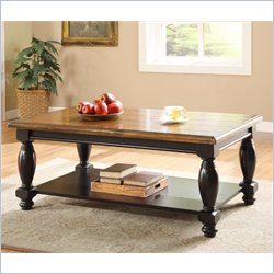 Riverside Delcastle 48in Cocktail Table in Aged Black Best Price