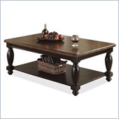 Riverside Delcastle  Cocktail Table in Aged Black/Antique Irish Pine