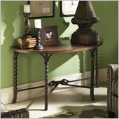 Riverside Medley Demilune Sofa Table in Camden / Wildwood Taupe