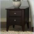 ADD TO YOUR SET: Riverside Furniture Cosmopolitan Two Drawer End Table in Espresso