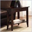 ADD TO YOUR SET: Riverside Furniture Cosmopolitan Wedge End Table in Espresso