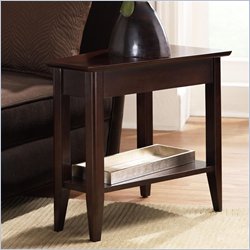 Riverside Furniture Cosmopolitan Wedge End Table in Espresso Best Price