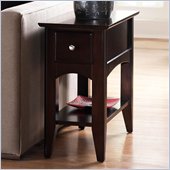 Riverside Furniture Cosmopolitan Chairside Table in Espresso