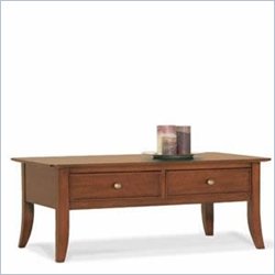 Riverside American Crossings Cocktail Table in Fawn Cherry Best Price