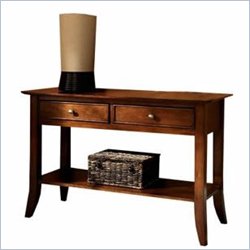 Riverside Furniture American Crossings Sofa Table in Fawn Cherry Best Price
