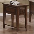 ADD TO YOUR SET: Riverside Furniture Hilborne Chairside Table in Burnished Cherry