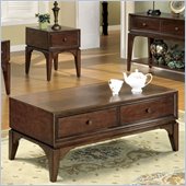 Riverside Bella Vista  Cocktail Table in Warm Trans-Cherry finish