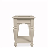 Riverside Furniture Essex Point Rectangular End Table in Shores White