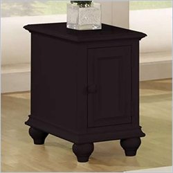 Riverside Furniture Cliffside Chairside Chest in Antique Black