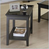 Riverside Splash Of Color Tray Top End Table in Antique Black 