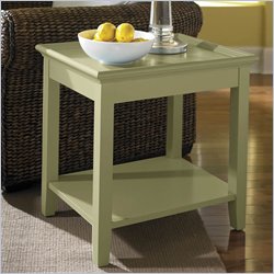Riverside Furniture Splash Of Color Tray Top End Table in Ivy Green